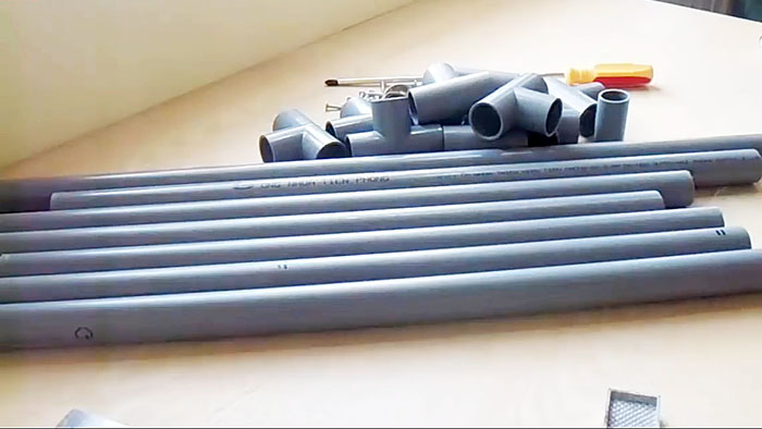 Стол из труб ПВХ - сделать своими руками