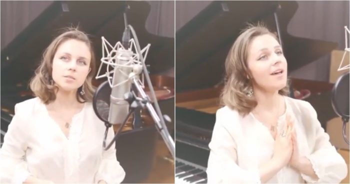 Её проникновенный голос и манера исполнения напомнили атмосферу концертов времён СССР